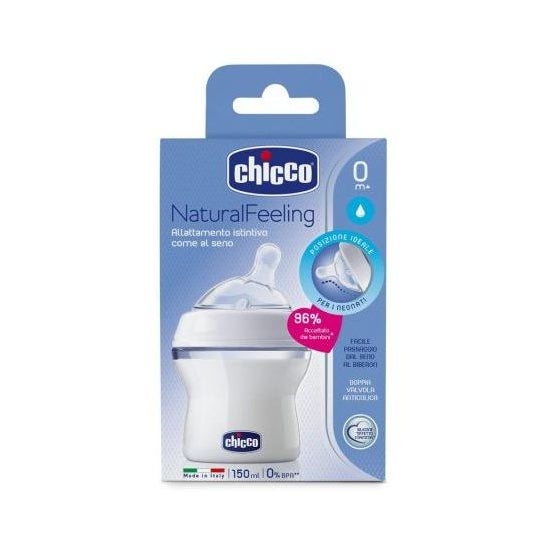 Chicco Set Natural Feeling Biberón 150ml + Chupete Micro +0m