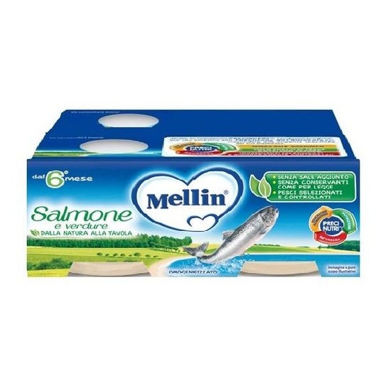 Mellin Papilla Salmón 4x80g