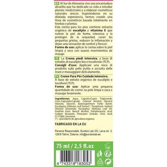 Oma Gertrude Crema Para Pies, Cuidado Intenso 75ml