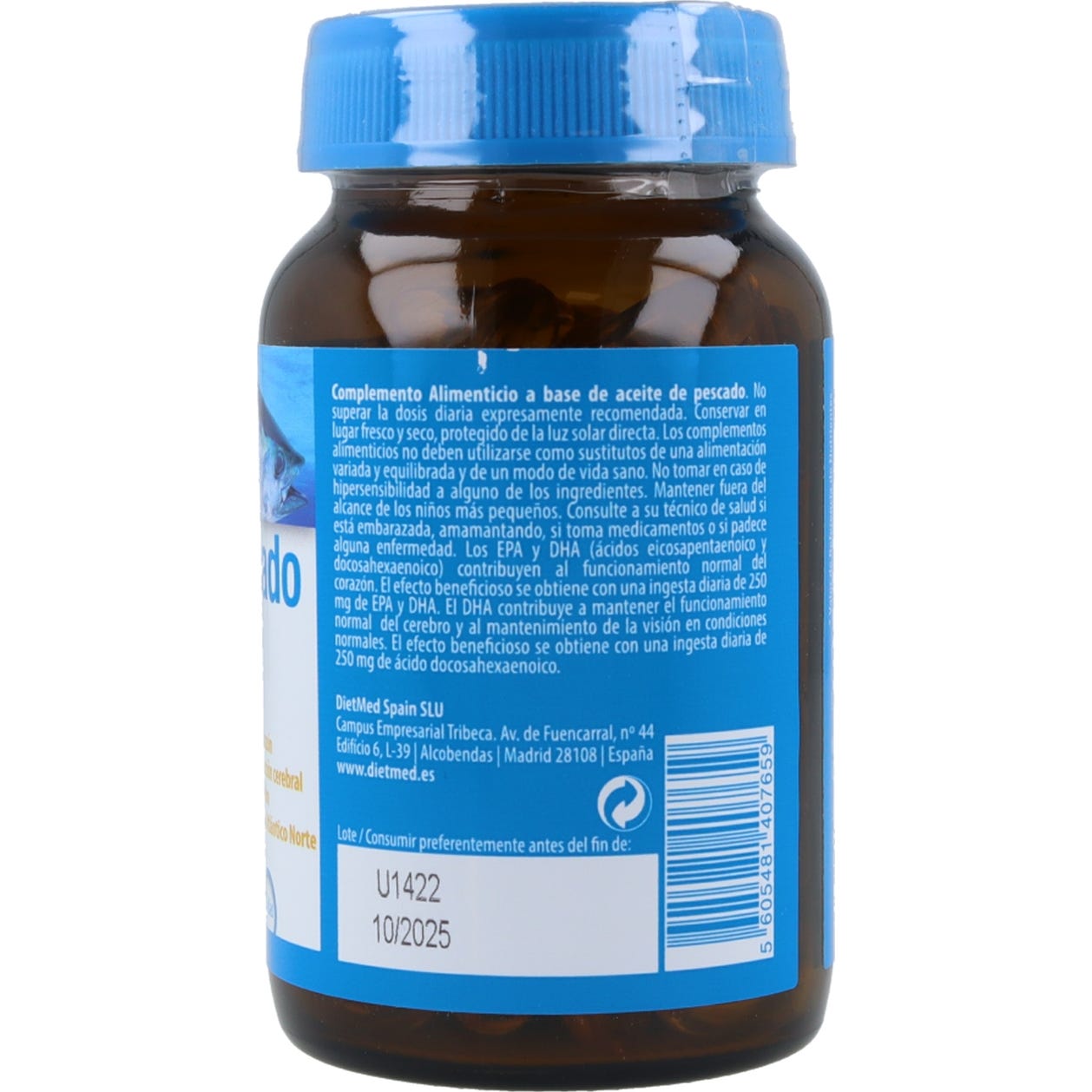 Naturmil Aceite de Pescado Omega 3 Epa 35% Dha 25% 1000 Mg 60caps