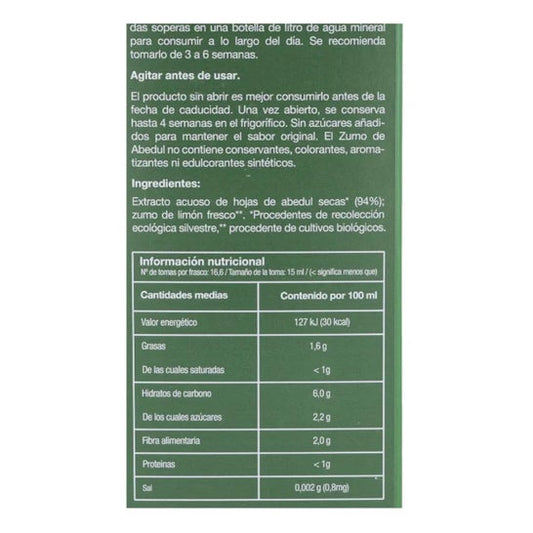 Weleda Zumo de Abedul BIO 200ml