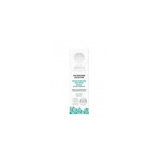 Natura Siberica Mascarilla facial blanca purificante, pureza de la piel 80 ml