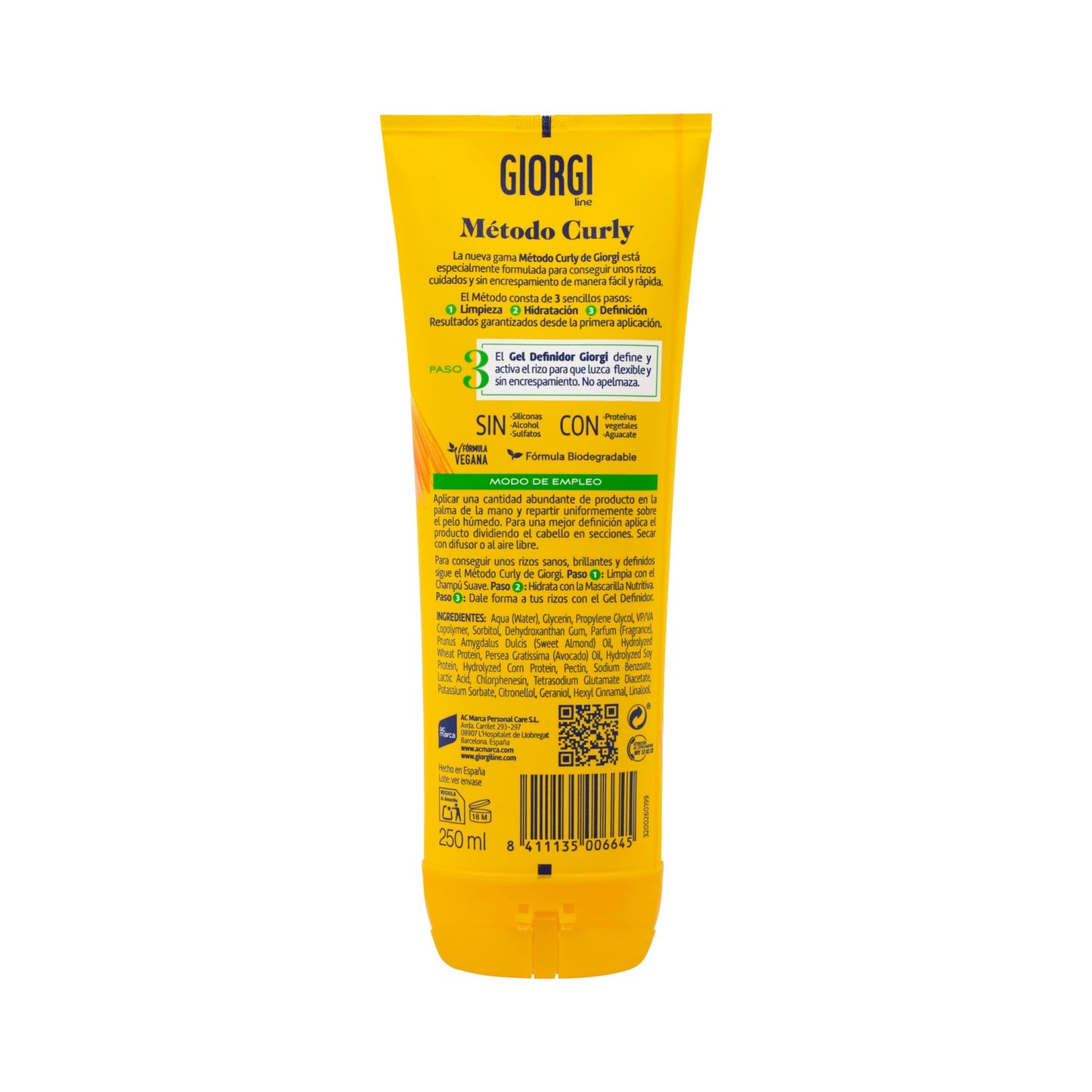 Giorgi Curly Gel Definidor 250ml