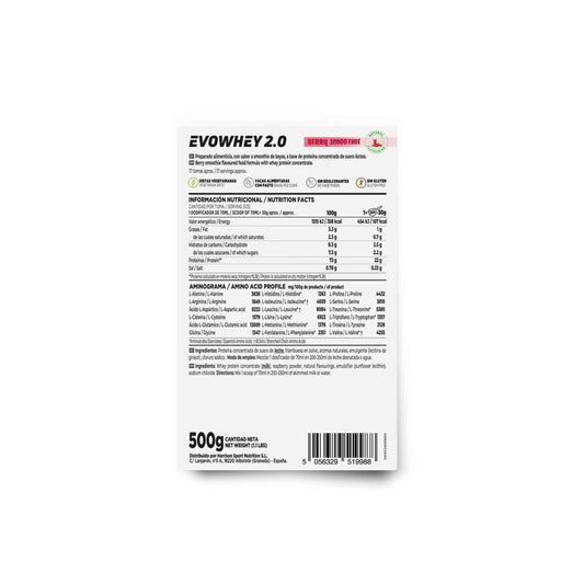 HSN Evowhey Protein Sin Edulcorantes Smoothie de Bayas 500g