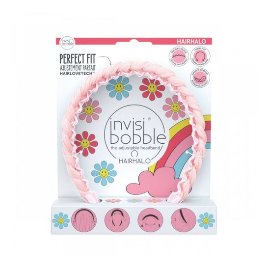 Invisibobble Hairhalo Retro Dreamin Eat Pink And Be Marry 1 ud