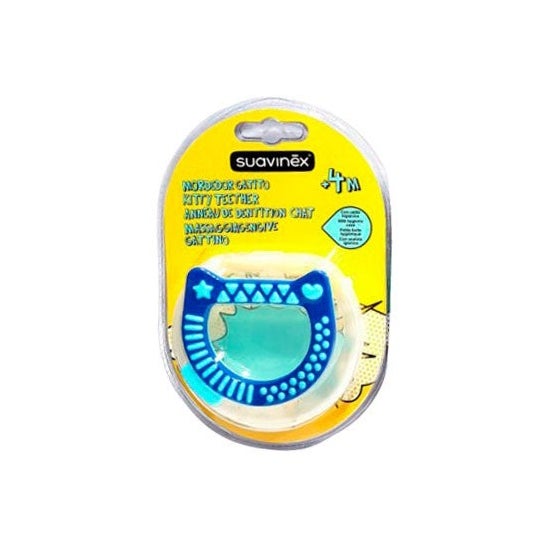 Suavinex Mordedor Gato Silicona +4m 1ud + Caja Higiénica