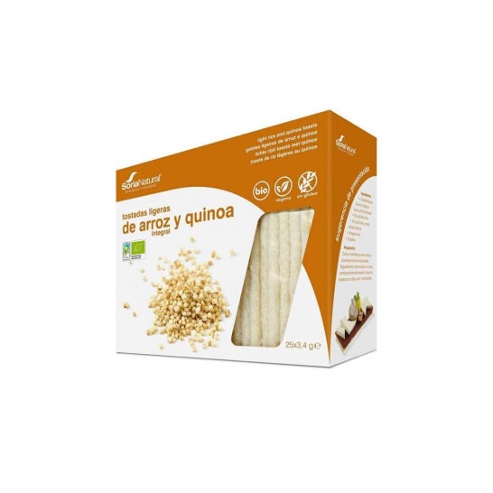 Soria Natural Tostadas Ligeras Arroz Integral y Quinoa 25 uds