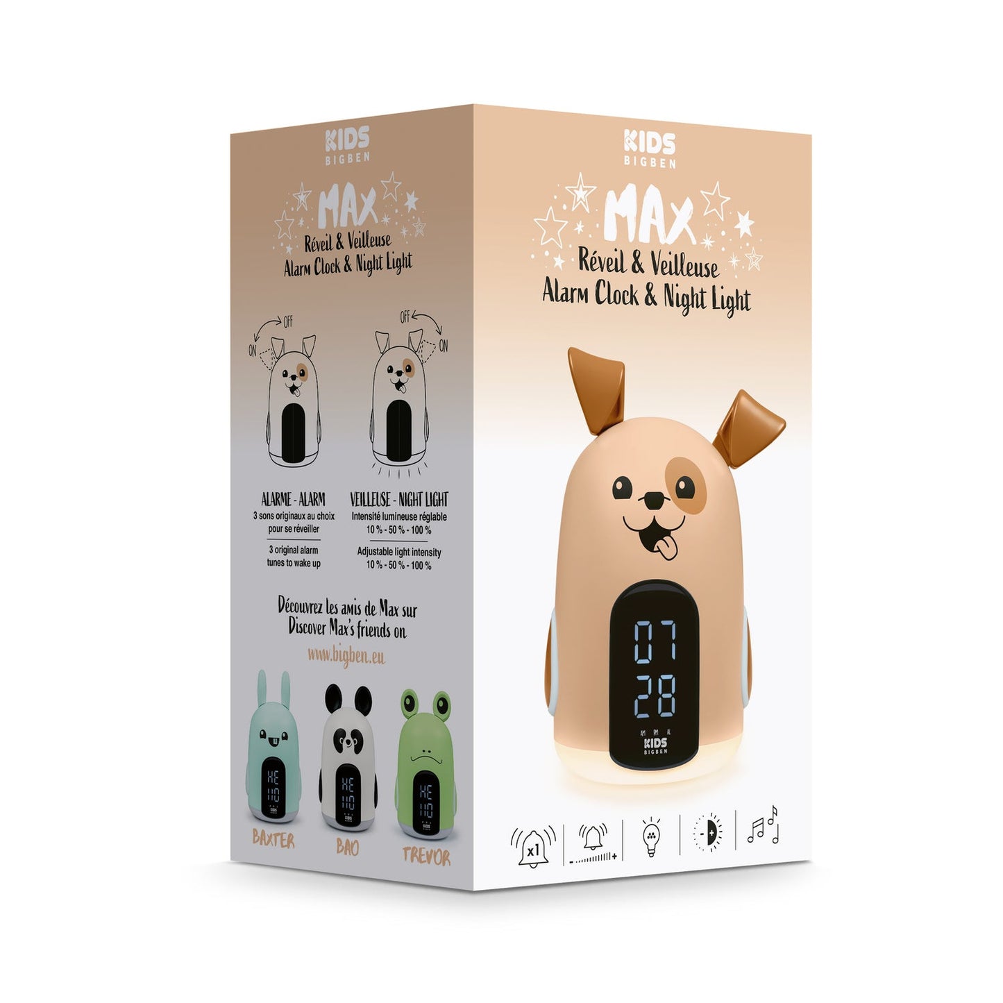 Kids Bigben Despertador con Luz Nocturna Rkidsdog