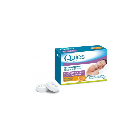 Quies Anti-Ronquidos Pastillas Sabor Cítricos 12uds