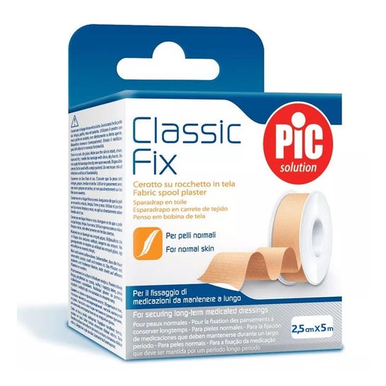 Pic Solution Classic Fix Esparadrapo de Tela 2,5cmx5m 1ud