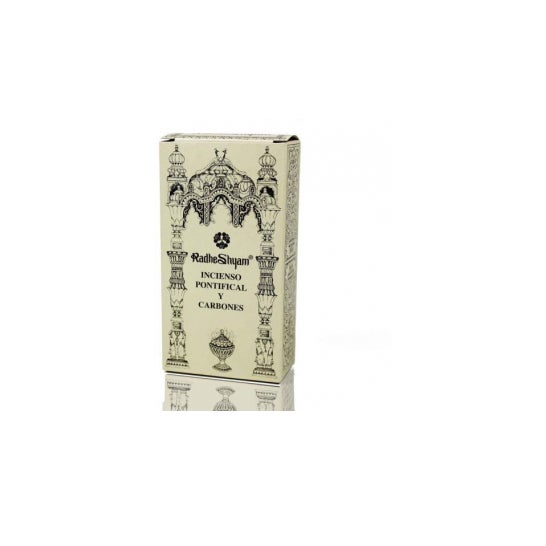 Radhe Shyam Incienso Pontifical y Carbones 100g