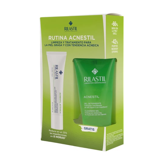 Rilastil Pack Acnestil Crema Attiva 40ml + Gel Limpiador 50ml