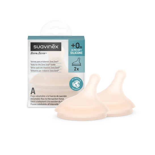 Suavinex Zero Zero Tetina Lactancia Anticólico 0+ S U 2uds
