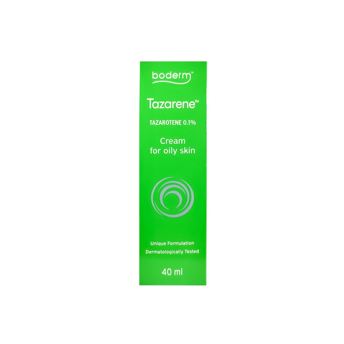 Boderm Tazarene Tazarotene 0.1% Cream Oily Skin 40 ml