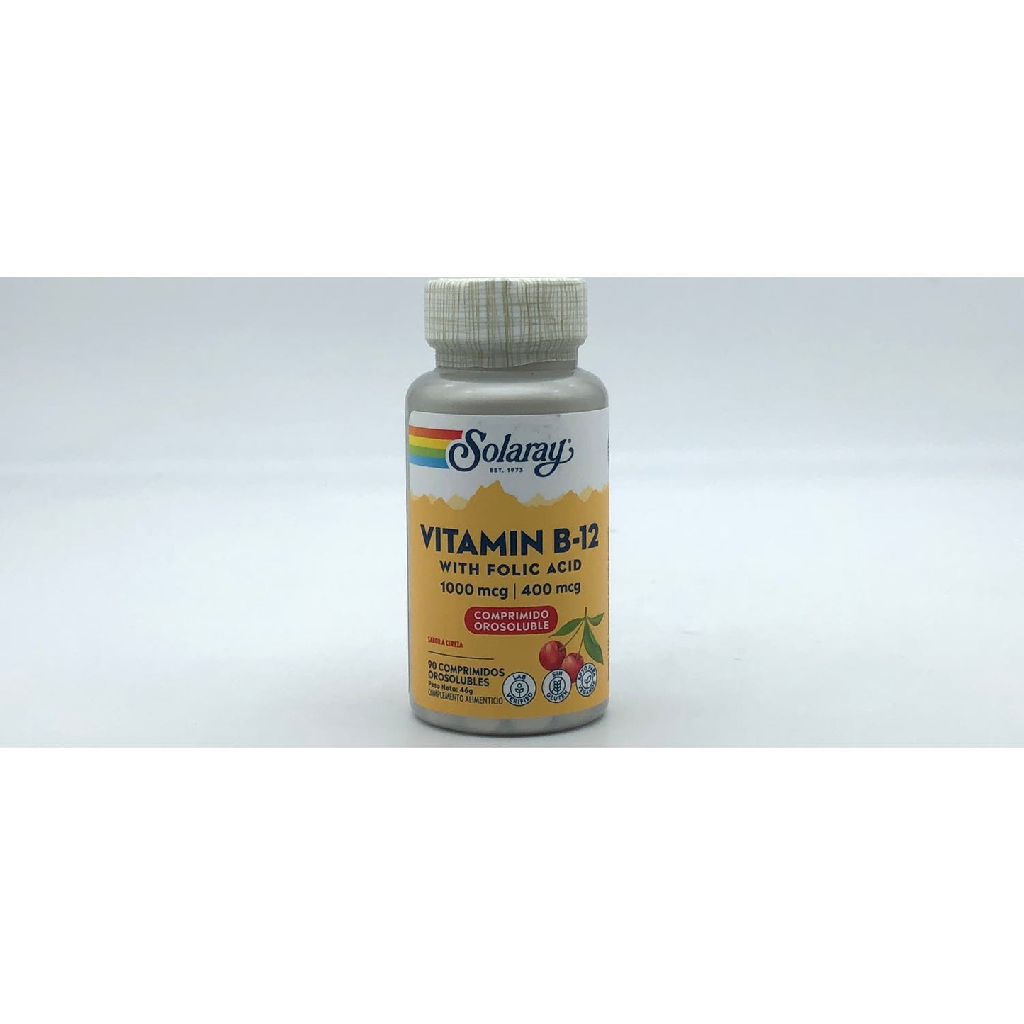 Solaray vitamina B12 1000mcg + Ácido fólico 90comp