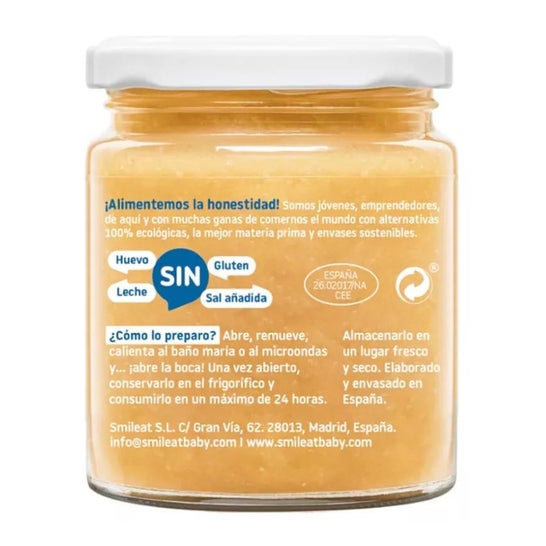 Smileat Tarrito Ecológico de Merluza con Verduras 230g