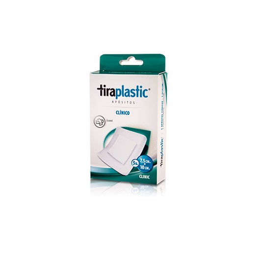 Tiraplastic Clínico Apósitos Estéril 7,5x10cm 5uds