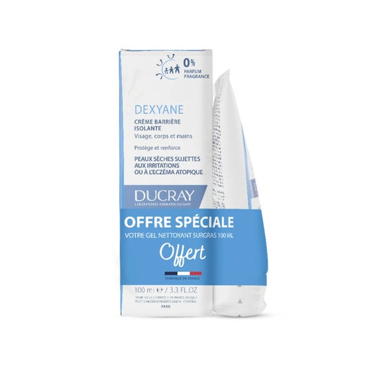Ducray Set Dexyane Crema Barrera 100ml + Gel Limpiador 100ml