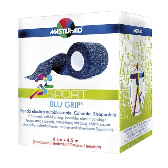 Master-Aid Venda Elastica Blu Grip 4x450 cm 1 ud