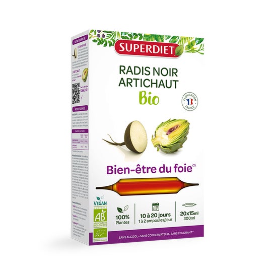 Super Diet Rábano Negro Alcachofa Bio 20 Ampollas