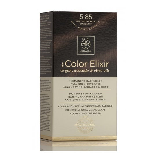 Apivita Kit My Color Elixis Tinte 5.85 Castaño Claro Perlado