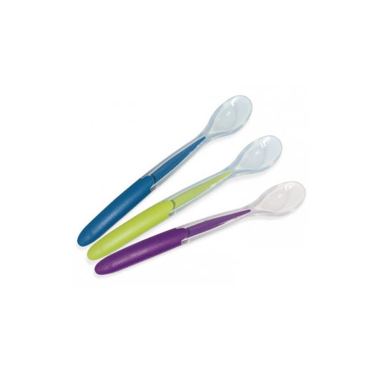 Tetra Medical Nuk Cucharas blandas de silicona Easy Learning set de 3