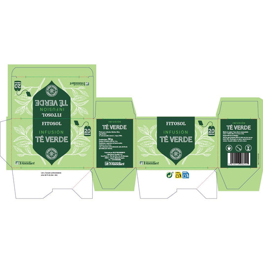 Fitosol Infusiones Té Verde 20 bolsitas filtro