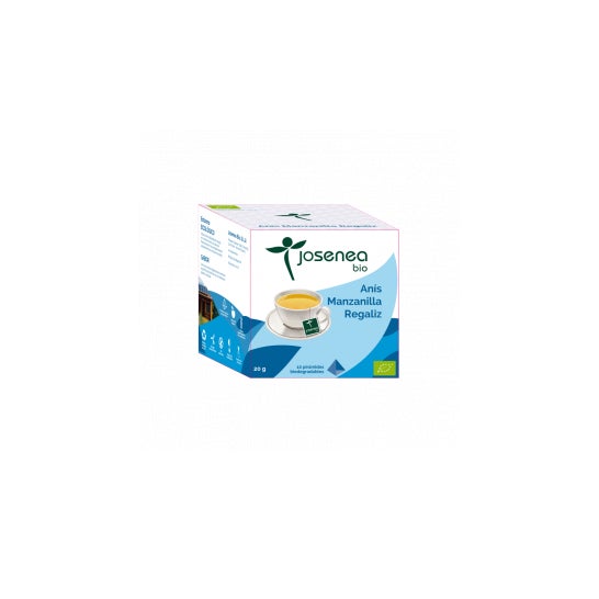 Josenea Anís Manzanilla Regaliz BIO 10 pirámides en sobre
