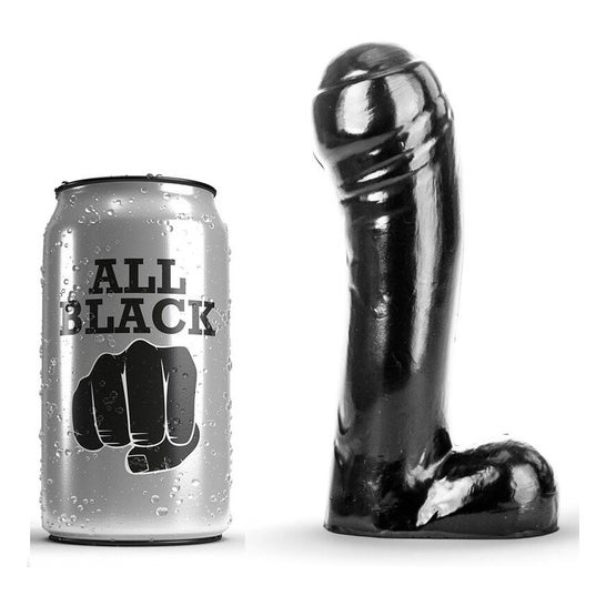 All Black Dildo Negro 15cm 1ud