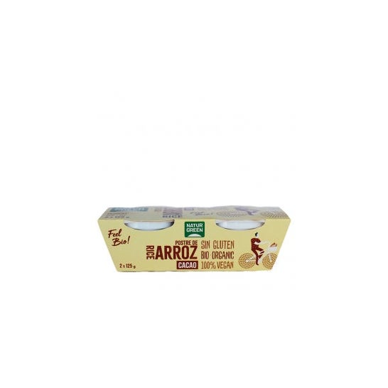 Naturgreen Postre Ecológico De Arroz Y Cacao (2x125 G)
