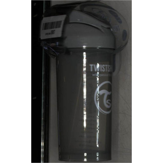 Twistshake Vaso con Pajita Color Gris Pastel +6m 360ml