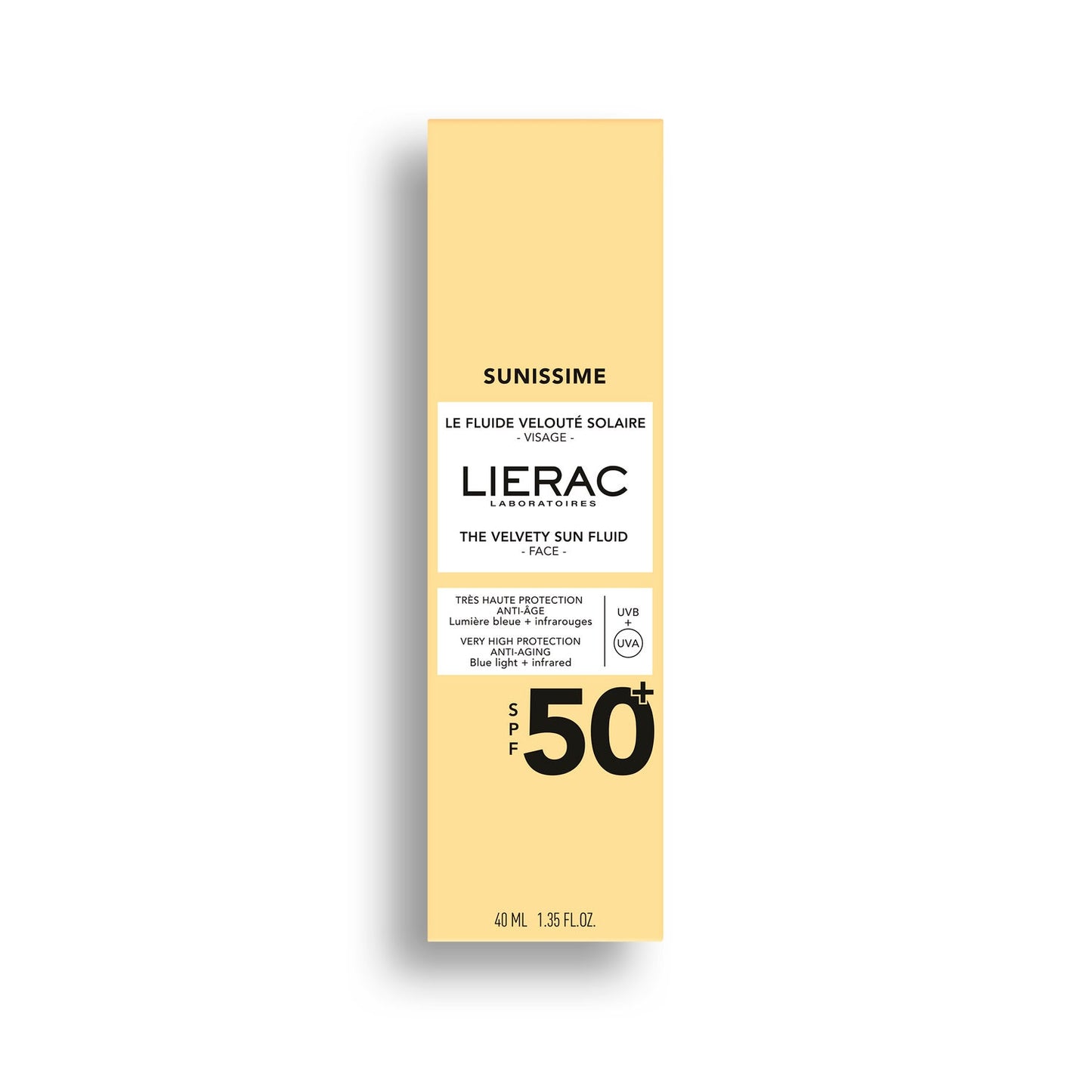 Lierac Sunissime Fluido Protector Solar Aterciopelado SPF50+ 40ml