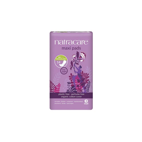 Natracare Compresa regular maxi pads 14uds