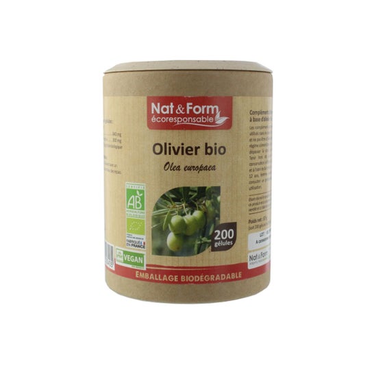 Nat&Form Olivier Bio 200caps Vegetales