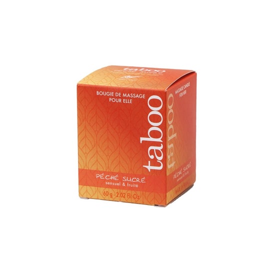 Ruf Taboo Vela de Masaje para Ella Peche Sucre Aroma Nectarina 60g