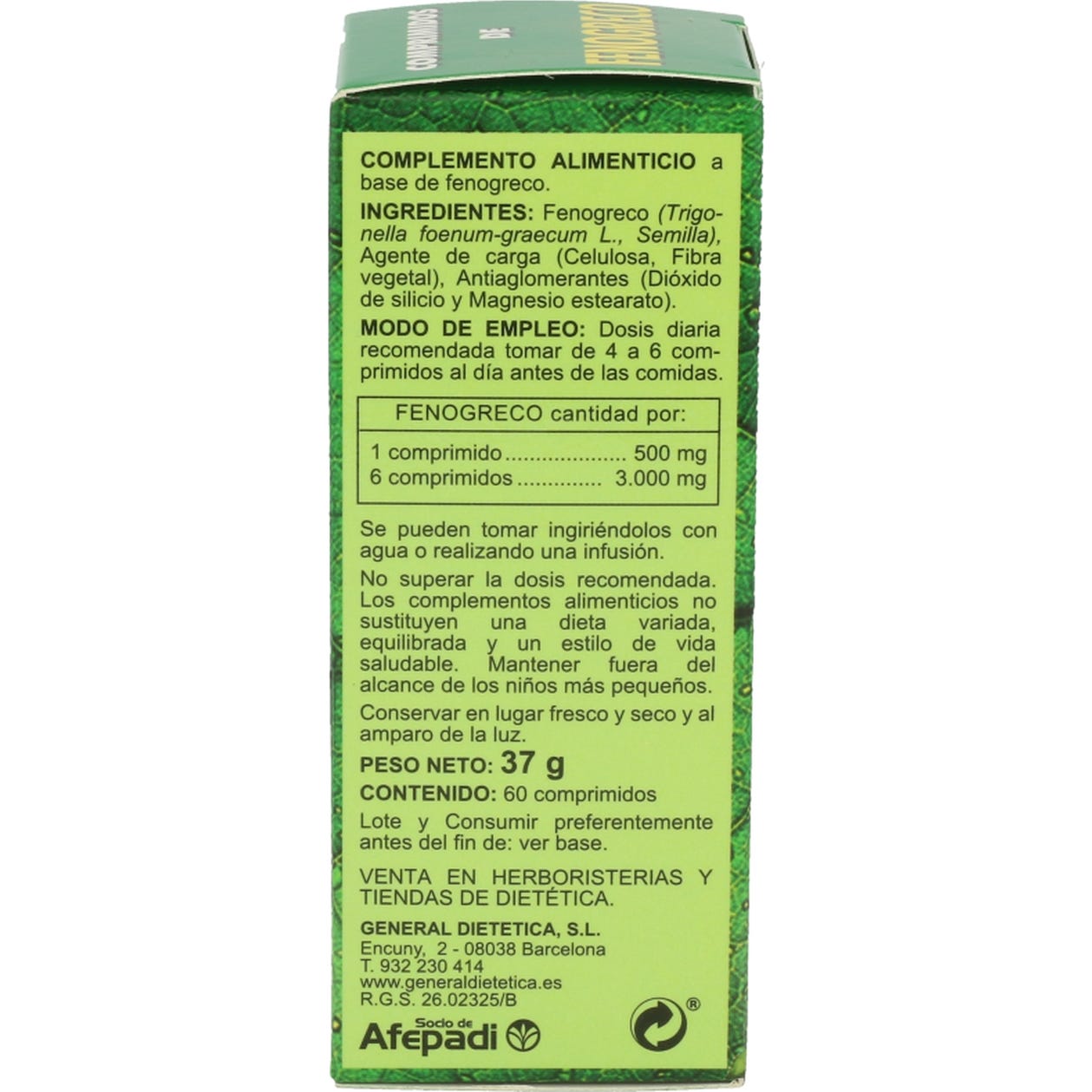Integralia Fenogreco 60 comprimidos