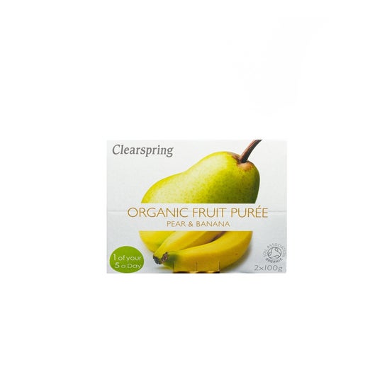 Clearspring Tarrito de Pera y Plátano Bio 2x100g