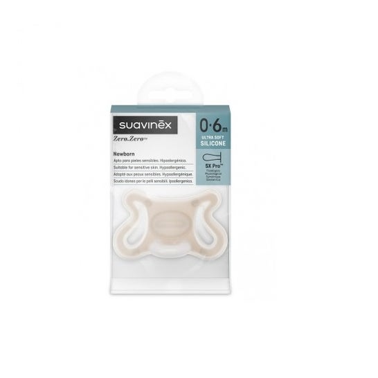 Suavinex Sx Pro Zero-Zero Chupete Silicona 0-6M Light Sand 1ud