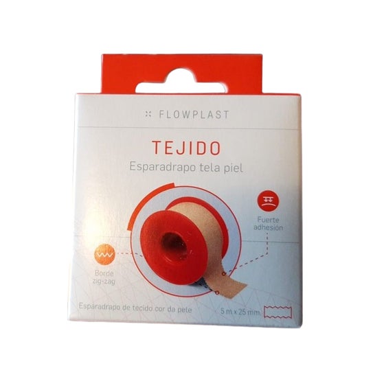 Flowplast Esparadrapo Tela Carne 5 mx2,5 cm