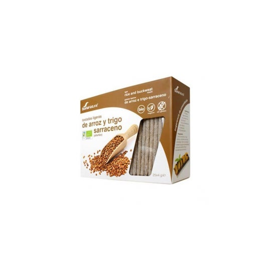 Soria Natural Tostadas Ligeras Arroz Integral y Trigo Sarraceno 25uds