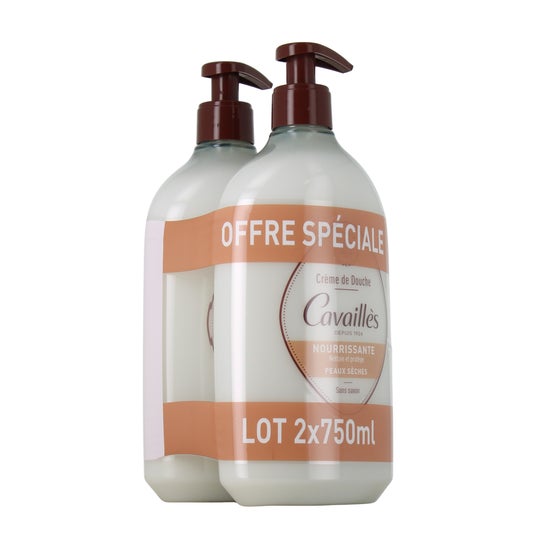 Cavaillès Crema de Ducha Nutritiva Pieles Secas 2x750 ml