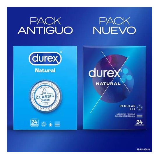 Durex Natural Preservativos 24uds