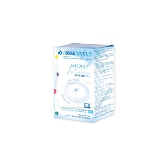 Farmaconfort discos absorbentes lactancia 100% algodón 30uds