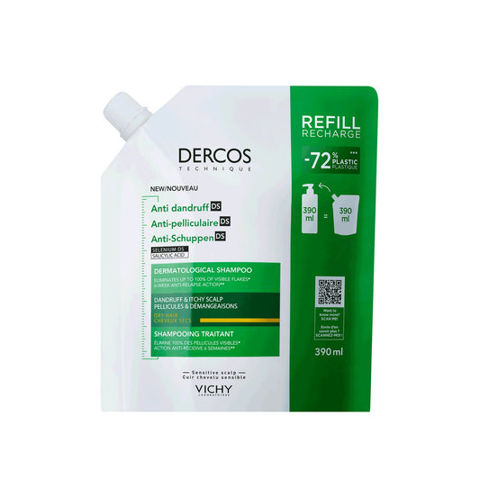 Vichy Dercos Technique Anticaspa DS Champú Cabello Seco Eco-Recarga 390ml