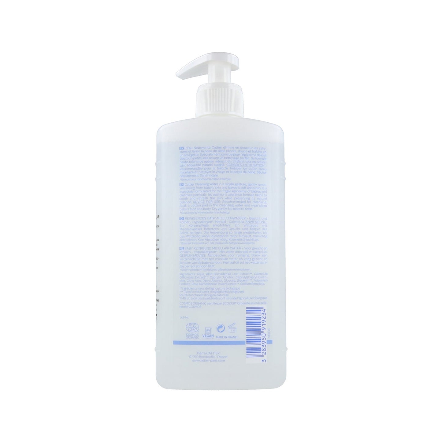 Cattier Agua Micelar Limpiadora Cara y Cuerpo Bebé 500ml