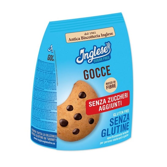 Inglese Sugar Free Galletas Gotas Chocolate Sin Gluten 200 g