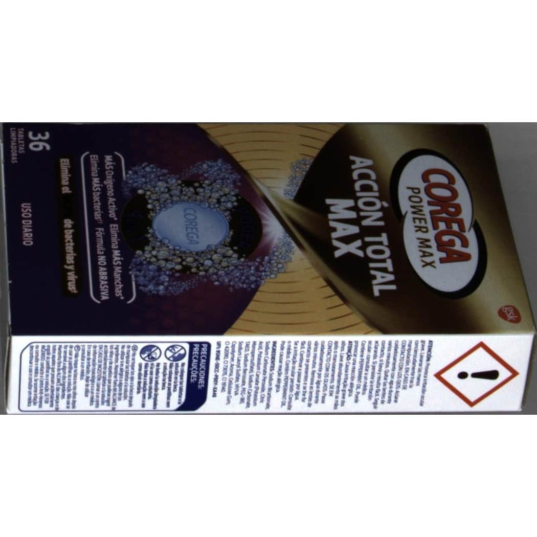 Corega Acción Total Max 36 tabletas limpiadoras