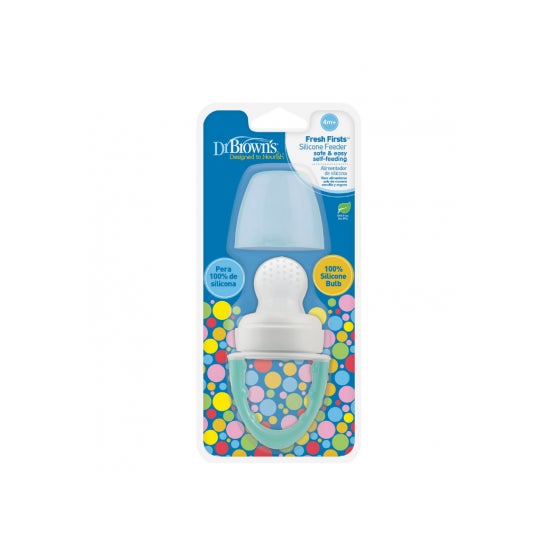 Dr Browns Alimentador Antiahogo Azul 4M+