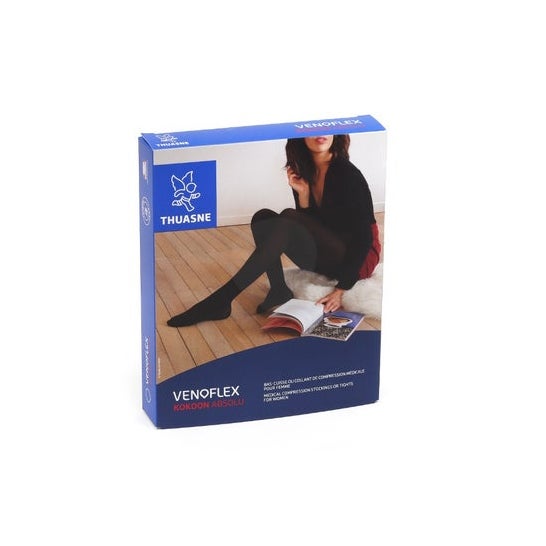 Thuasne Venoflex 2 Kokoon Absolu Calcetín Negro 2N+ 1 Par