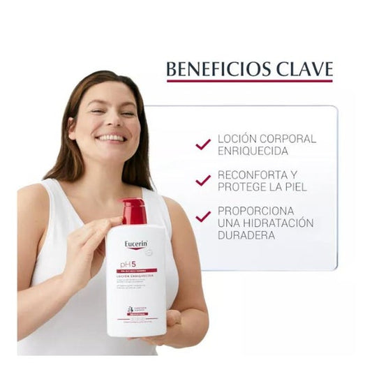 Eucerin Loción Enriquecida Hidratante Corporal pH5 1000ml